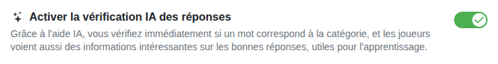 Réglage : vérification des réponses par IA
